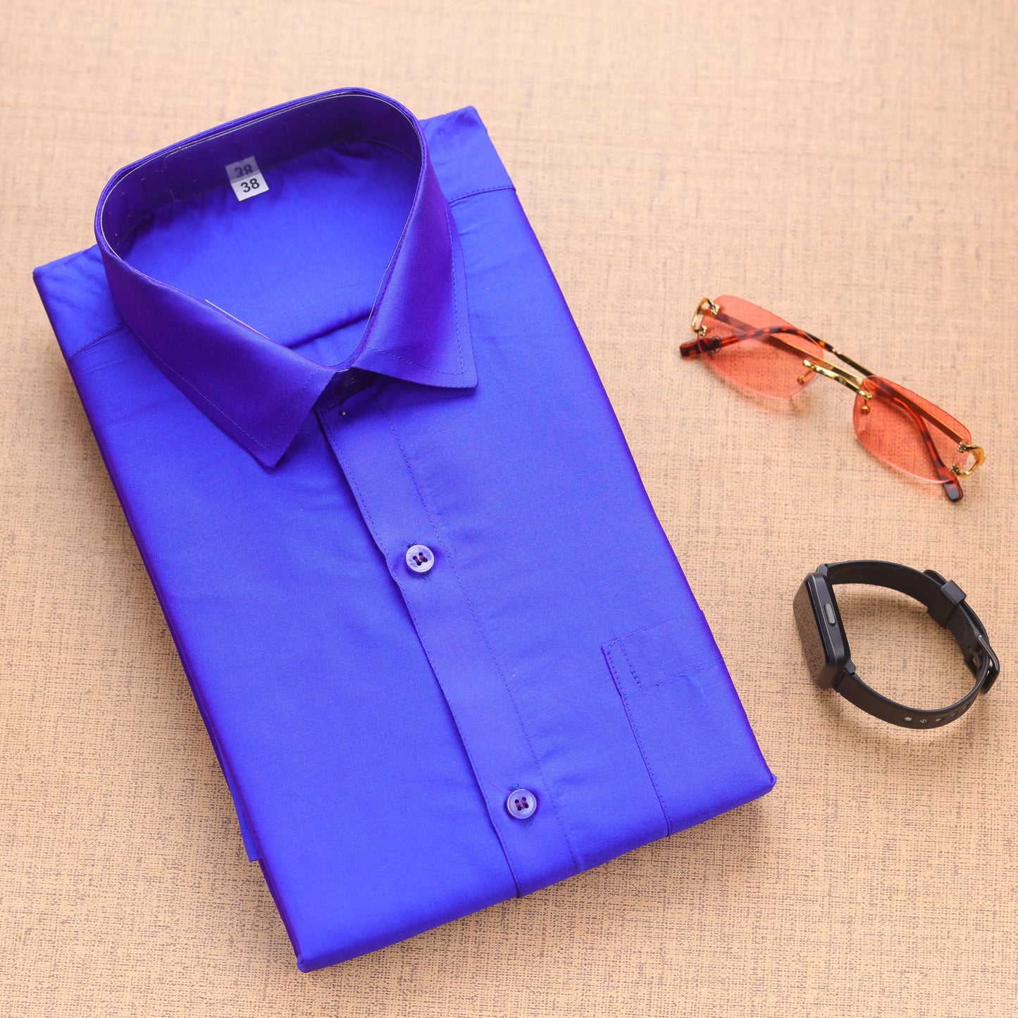 Horad Art Silk Violet Shirt