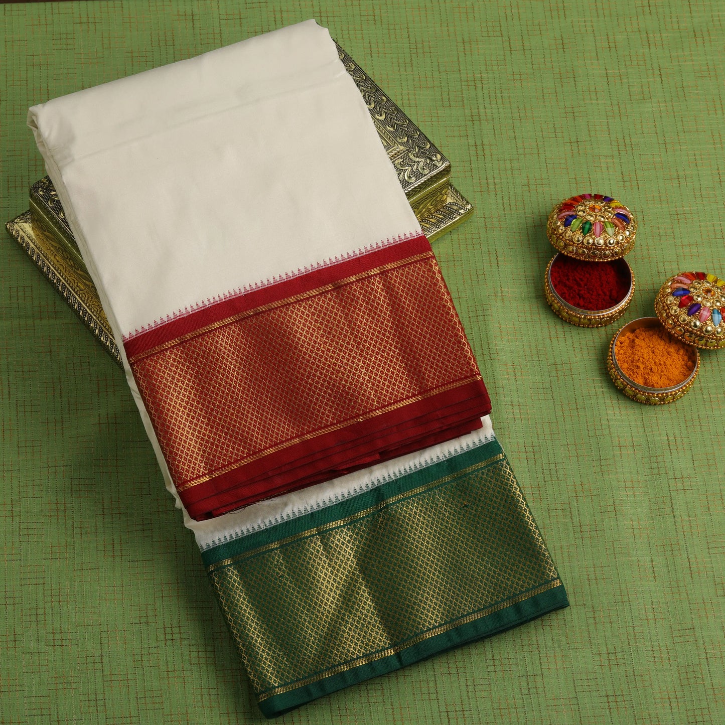 Horad Tradition Pure Silk 16 KAN Dhoti (10X6)