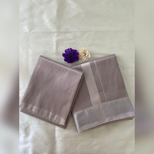 HORAD Premium Art Silk Sandstone Dhoti with Shirt Material